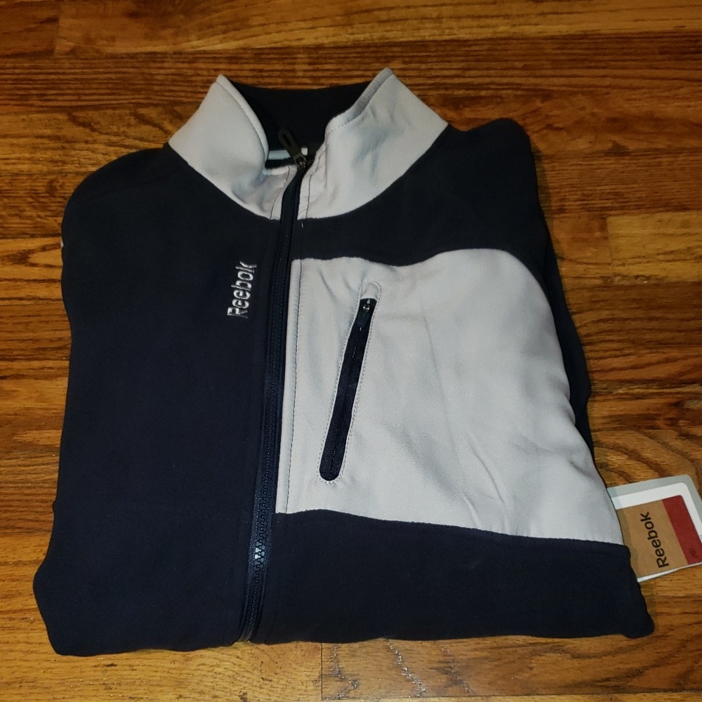 Reebok Black and Gray Performance Jacket